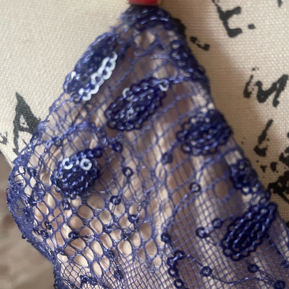 FREE PEOPLE ITS CRYSTAL CLEAR SEQUIN BRALETTE MEDIUM AND LARGE COLOR MID… - Picture 6 of 9